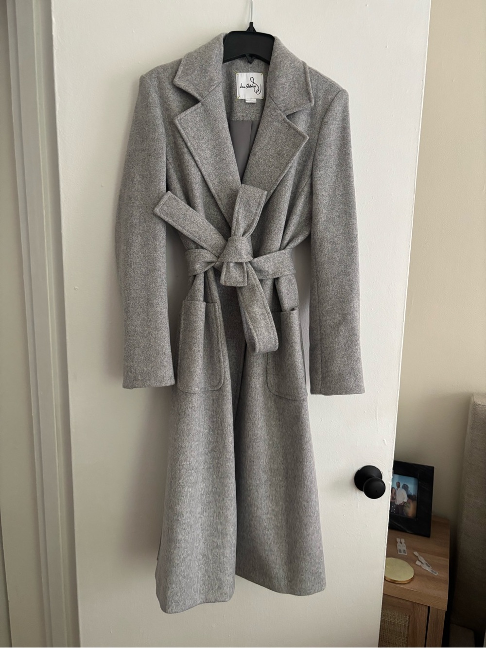 Sam Edelman Light Gray 40% Wool Coat
